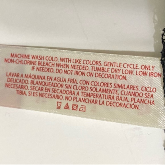 NWT No Boundaries high/low shirt. BLACK roll cuff sleeve Size S (3-5) lace back - Picture 9 of 10